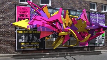 Avete mai visto i graffiti in 3D?