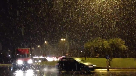 Abbondante nevicata a Verona