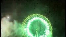 Capodanno a Londra - Fuochi d'artificio sul London Eye