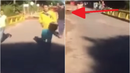 Attraversano il ponte di corsa e guardate cosa succede pochi secondi dopo: impressionante!