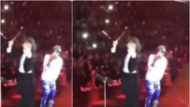 Milano Fashion Week, rapper Lil Wayne si arrabbia e lancia il microfono in aria