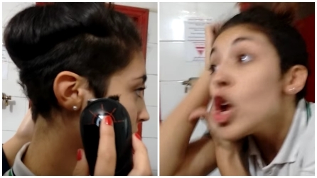 Chiede all'amica di tagliarle i capelli, ma lei combina un vero disastro