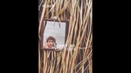 Isola dei famosi, Stefano De Martino su Instagram: le immagini del suo "camerino con vista"