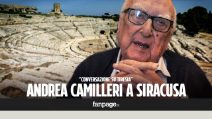 Andrea Camilleri al Teatro Greco di Siracusa: "La cecità mi ha dato maggiore chiarezza di pensiero"