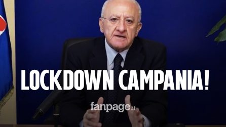 Campania, De Luca: "È necessario il lockdown. Non voglio le file di bare con le vittime Covid"