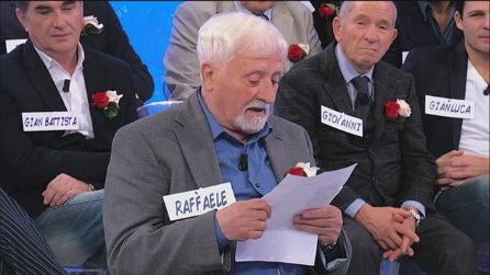 Uomini e Donne Over: Raffaele recita una poesia per Angela