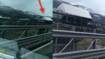 Maltempo Calabria, forti raffiche di vento in autostrada: due camion ribaltati