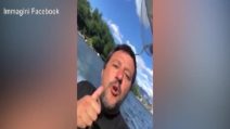 Salvini sul lago di Como:"Controllo che non ci siano barconi all'orizzonte"