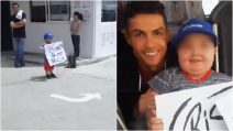 Cristiano Ronaldo cuore d'oro: ferma il bus per abbracciare un piccolo tifoso malato di leucemia