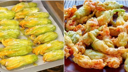 Fiori di zucca al forno con ricotta e salame: pieni di sapore, senza pastella né uova!