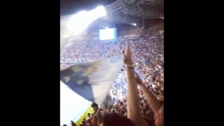 Napoli-Liverpool, i tifosi cantano 'O surdato 'nnammurato: che spettacolo al San Paolo