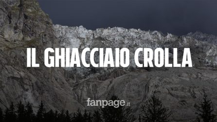 Monte Bianco, ecco le immagini del ghiacciaio che si sgretola: “È colpa dei cambiamenti climatici”