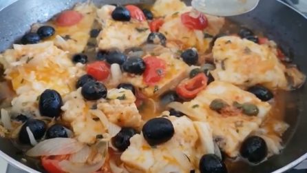 Baccala Con Olive E Pomodori La Ricetta Del Secondo Piatto Saporito