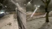 Avellino, forte nevicata nella notte: sembra di essere in pieno inverno