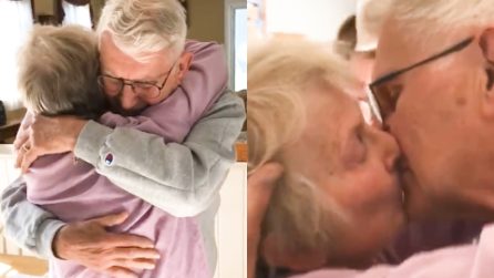 Sposati da 60 anni, non si vedevano da settimane ma il loro amore li ha fatti ritrovare