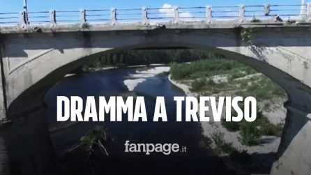 Dramma a Treviso, mamma si getta dal ponte insieme al figlioletto: lei muore, il bimbo si salva