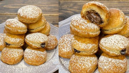 Bombe di pasta sfoglia e cioccolato: pronte in 20 minuti!
