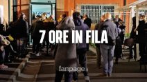 Vaccini Campania: anziani in fila per 7 ore, di notte e al freddo a Sant'Antimo
