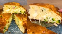 Moist easy savory cake recipe made without scale: fluffy and easy to make!