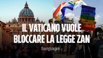 Il Vaticano vuole bloccare la legge Zan: "A rischio la libertà di pensiero dei cattolici"