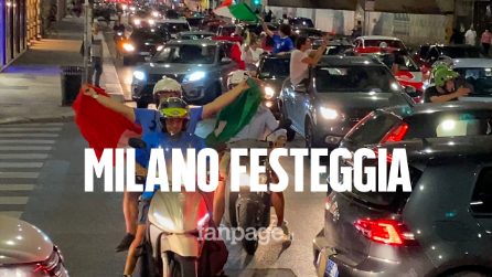 Euro 2020, l'Italia va in finale: la gioia dei tifosi tra le strade di Milano