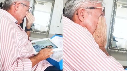 Suo figlio gli annuncia a sorpresa che sta per laurearsi: la reazione di questo papà è commovente