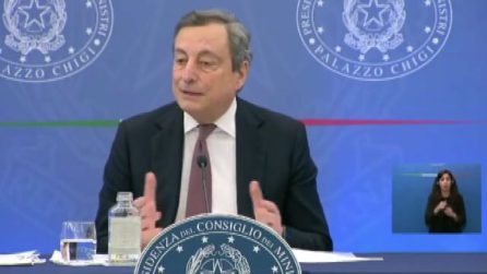 Draghi: "Vogliamo che l'Italia resti aperta, questo è quadro nuovo"