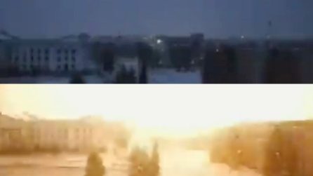 L'esplosione e il bagliore improvviso: distrutto un missile russo dagli ucraini